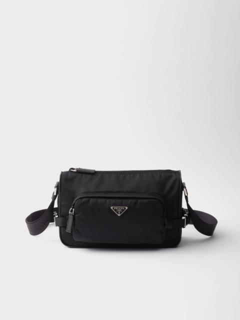 Medium Re-Nylon and Saffiano leather shoulder bag