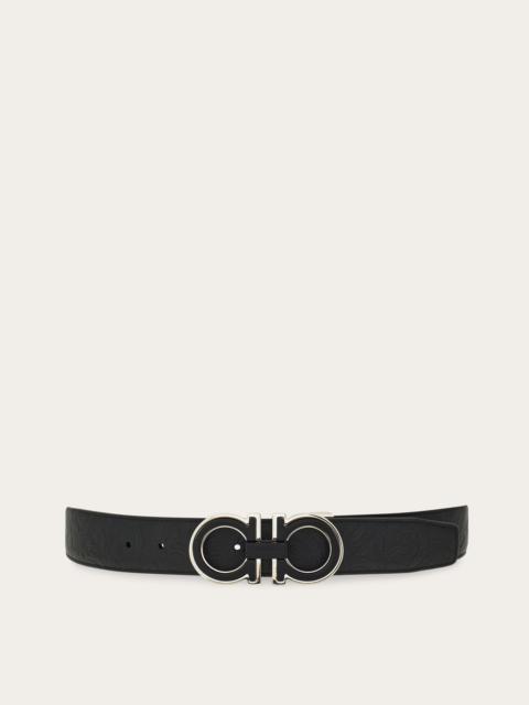Reversible and adjustable Gancini belt