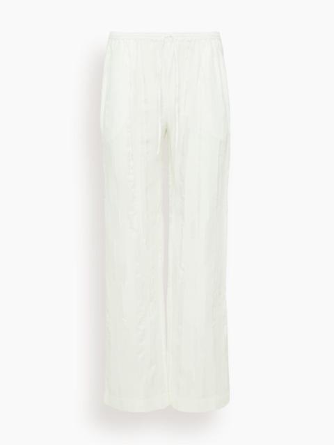 Soler Elastic Waistband Pant in Ivory