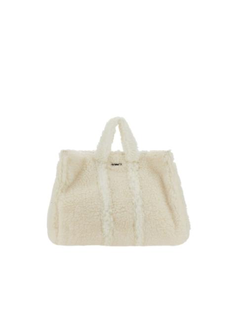 fleece-texture tote bag