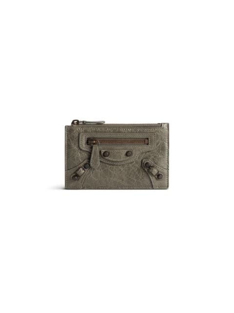 Women's Le City Long Coin And Card Holder in Army Green