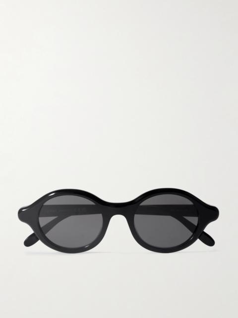 Round-frame Acetate Sunglasses
