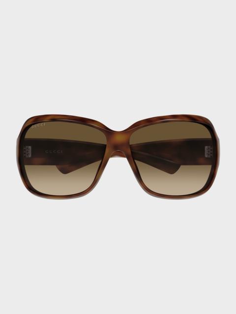 Logo 70mm Square Sunglasses