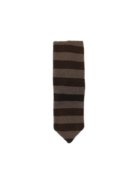 striped knitted tie