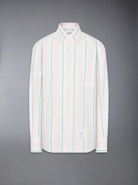 MADRAS COTTON CLASSIC STRIPE ARMBAND SHIRT