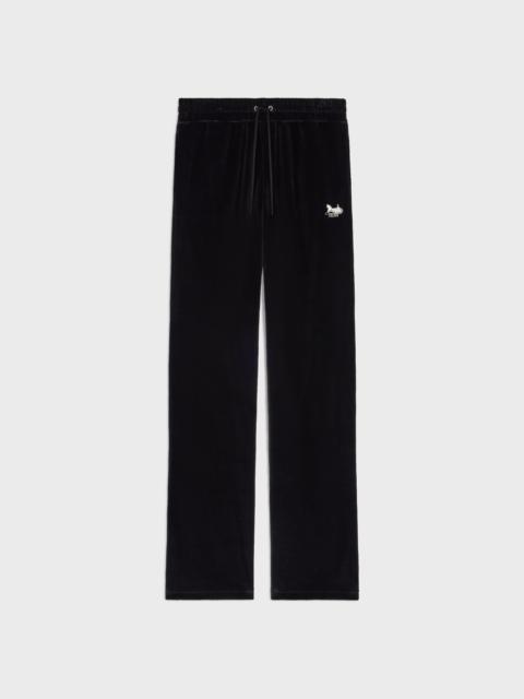 TRACKSUIT PANTS IN velvet jersey