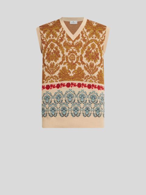 COTTON JACQUARD WAISTCOAT
