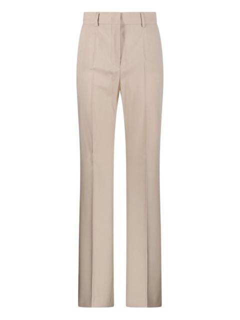 pressed-crease trousers