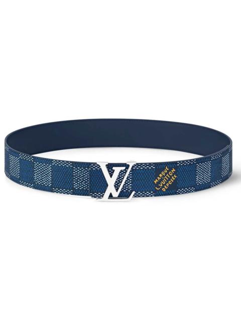 Louis Vuitton LV Initiales 40mm Reversible Belt Damier Heritage Blue