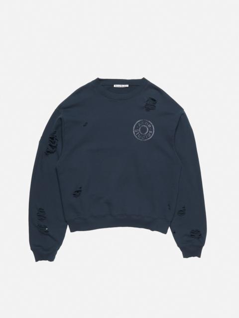 Logo fleece sweatshirt - Dark navy