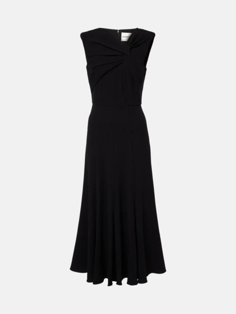 Gathered cady midi dress