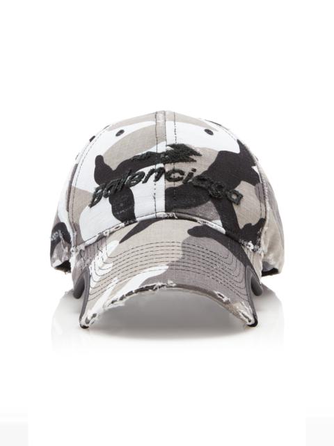 Logo-Embroidered Camouflage Cap black