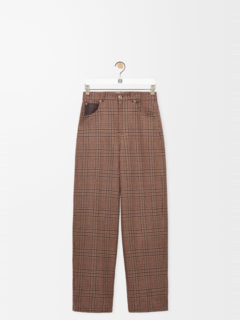 Barrel trousers in wool
