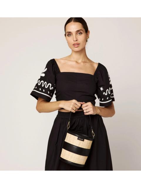 MINKA TOP | BLACK/IVORY