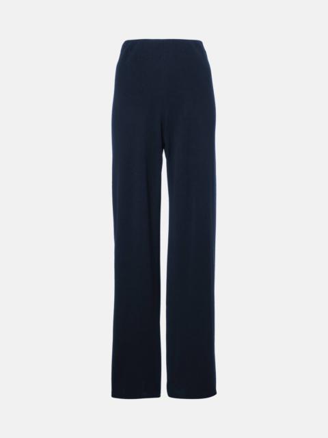 High-rise crêpe pants