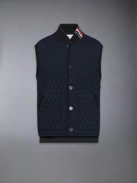MERINO WOOL INTARSIA JACQUARD WORK VEST