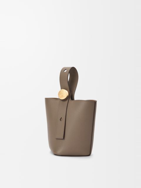 Mini Pebble bucket in soft grained calfskin