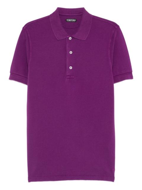 buttoned polo shirt