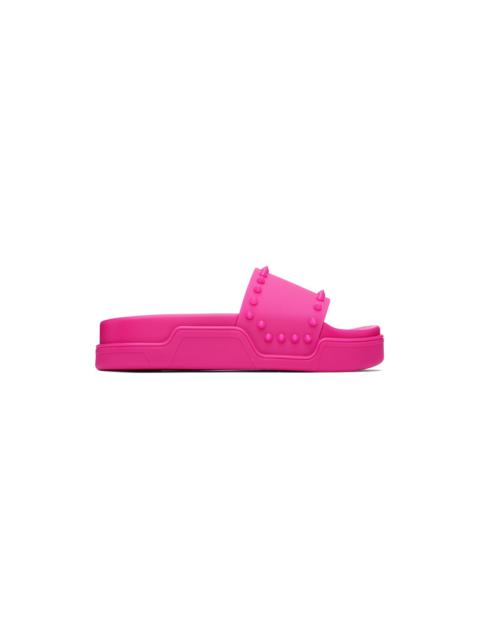 Pink Super Pool Stud Slides