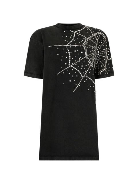 spiderweb-strass T-shirt