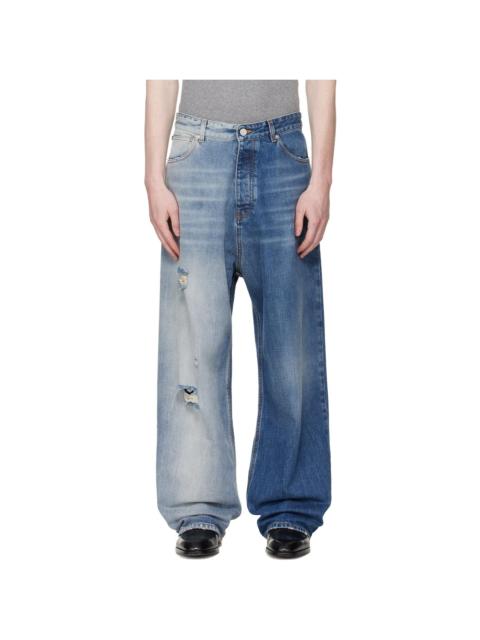 Blue Degrade Effect Jeans