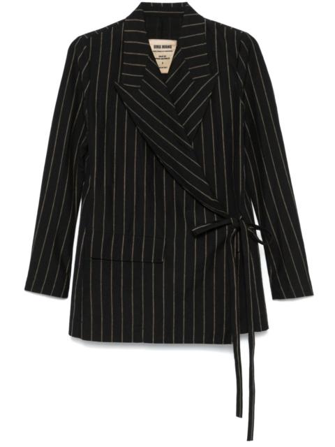 striped blazer
