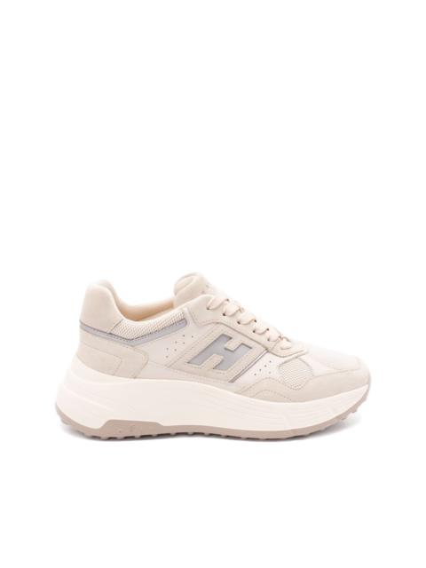 Hi-Fi panelled platform sneakers