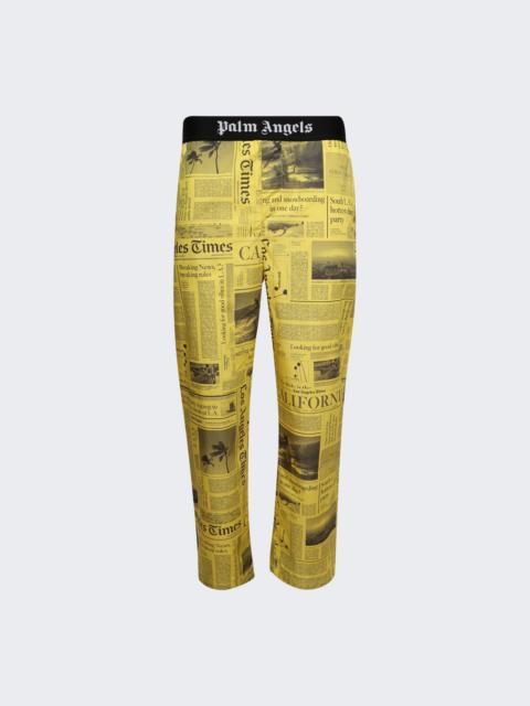 X La Times News Pants Yellow And Black