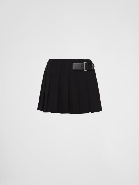Gabardine miniskirt