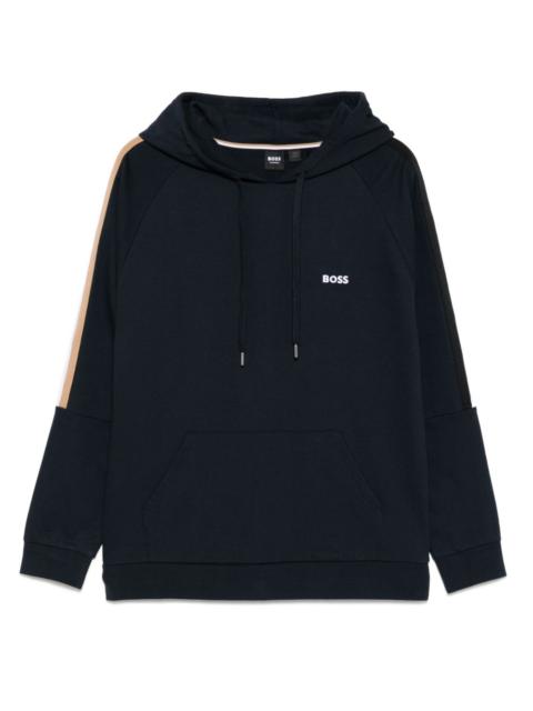 logo-embroidered hoodie