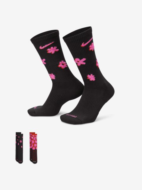 Nike Everyday Plus Cushioned Crew Socks (2 Pairs)