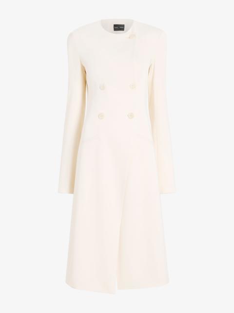 Anouk Coat in Satin Back Crepe