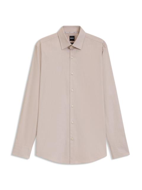 SLIM-FIT SHIRT IN EASY-IRON STRETCH-COTTON TWILL
