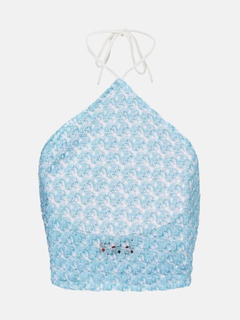 Crochet halterneck top