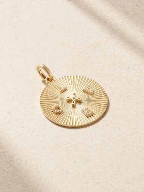 Love Token 18-karat Gold Diamond Pendant