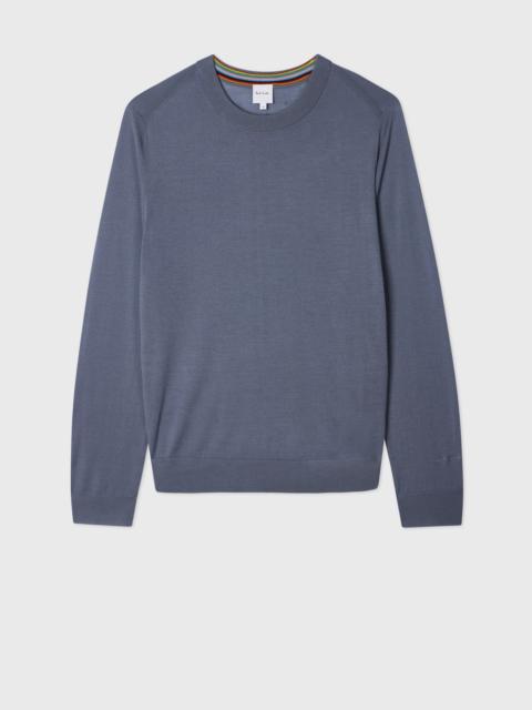 Steel Blue Merino Wool Sweater