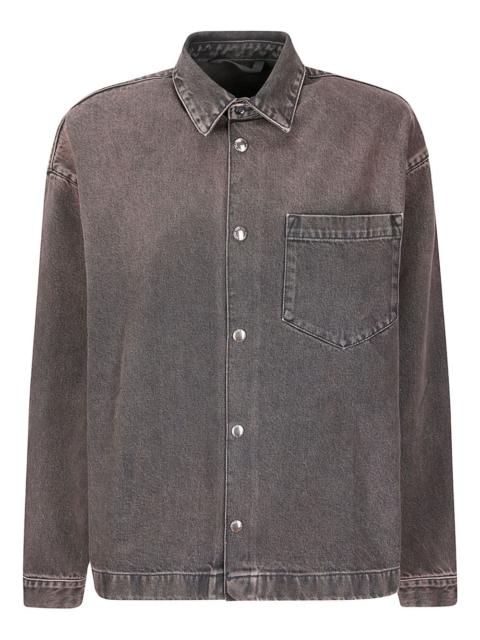 patch-pocket denim shirt jacket