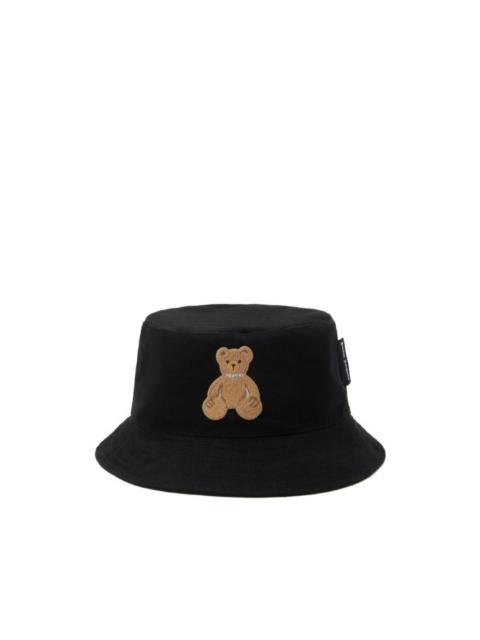 embroidered-bear bucket hat