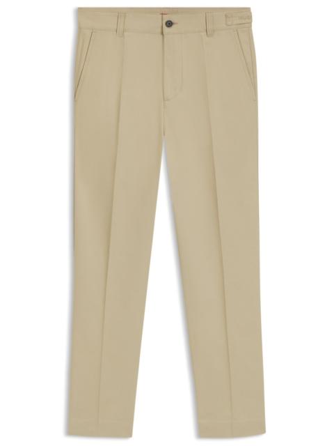 SLIM-FIT CHINOS IN MERCERIZED COTTON TWILL