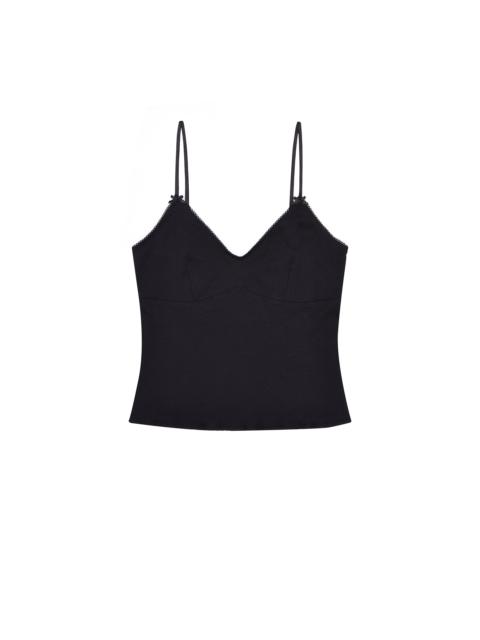 The Bralette Tank: Cotton Jersey Black