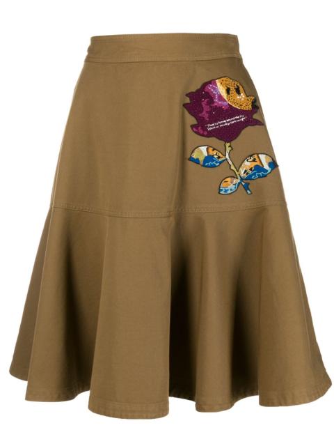 x Undercover sequin embroidery skirt