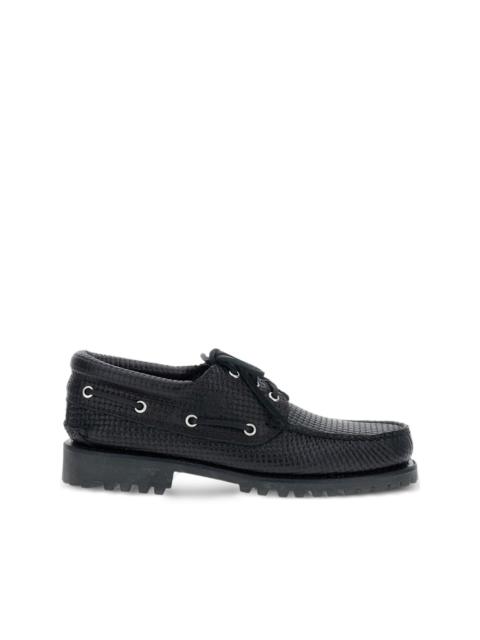 45mm braided lace-up loafers