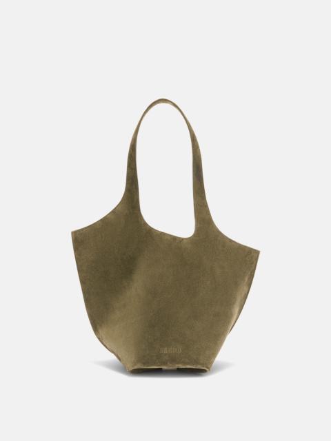 ''LA SCOOP'' MILITARY GREEN SHOULDER BAG