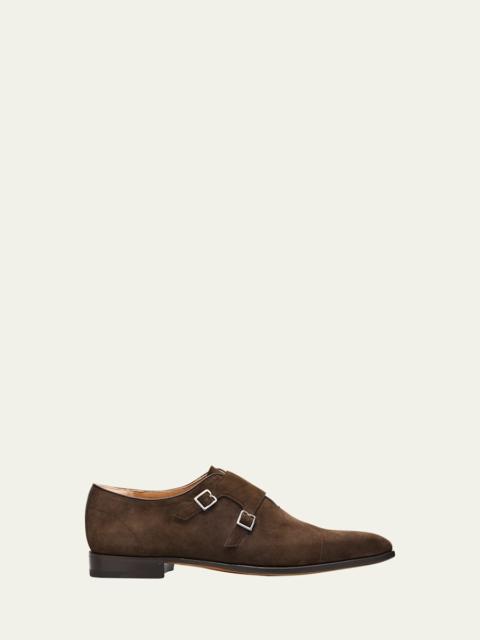 Men's Demsure Flex Suede Double-Monk Strap Loafers