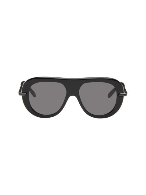 Black Pilot Slim Sunglasses