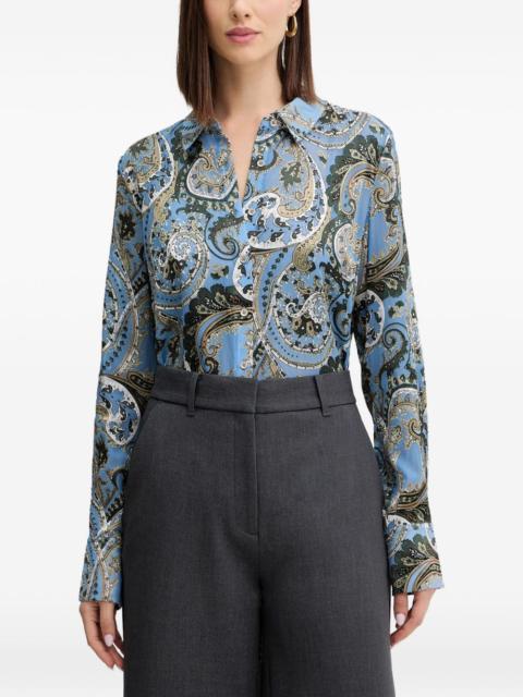 Clarisse paisley-pattern button shirt