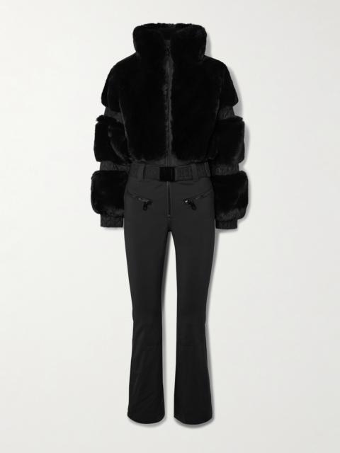 Lieke Belted Plush Ski Suit