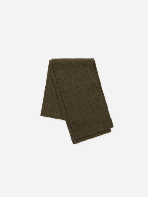 Alpaca Rib Scarf - Forest