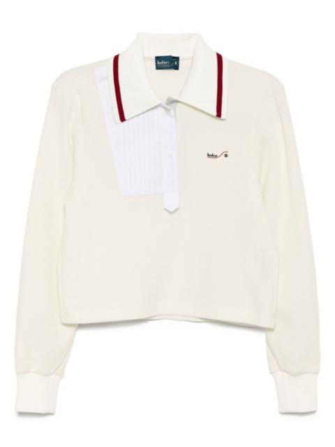 logo-embroidered polo top