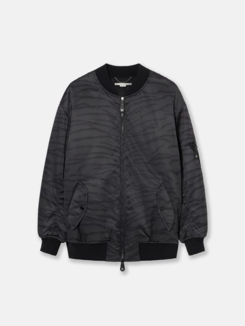 Tiger Print Bomber Jacket